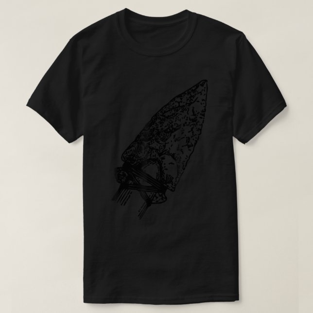 Flintknapping Arrowhad Hunter T-Shirt (Design framsida)