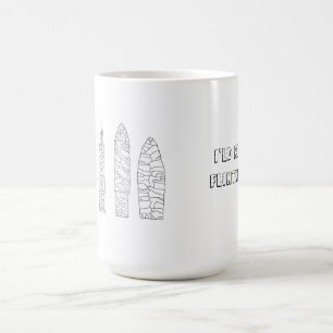 Flintknapping tillförsel kaffemugg