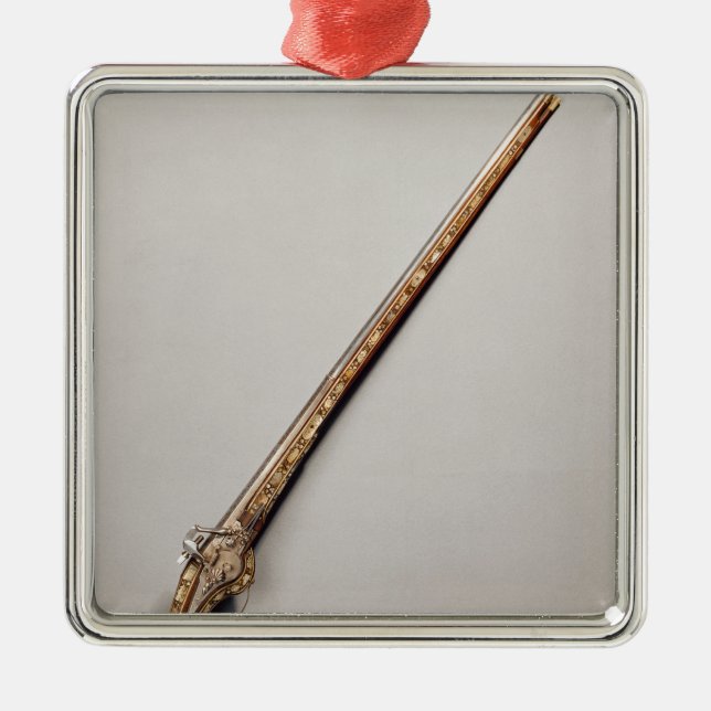 Flintlockgevär Julgransprydnad Metall (Framsidan)