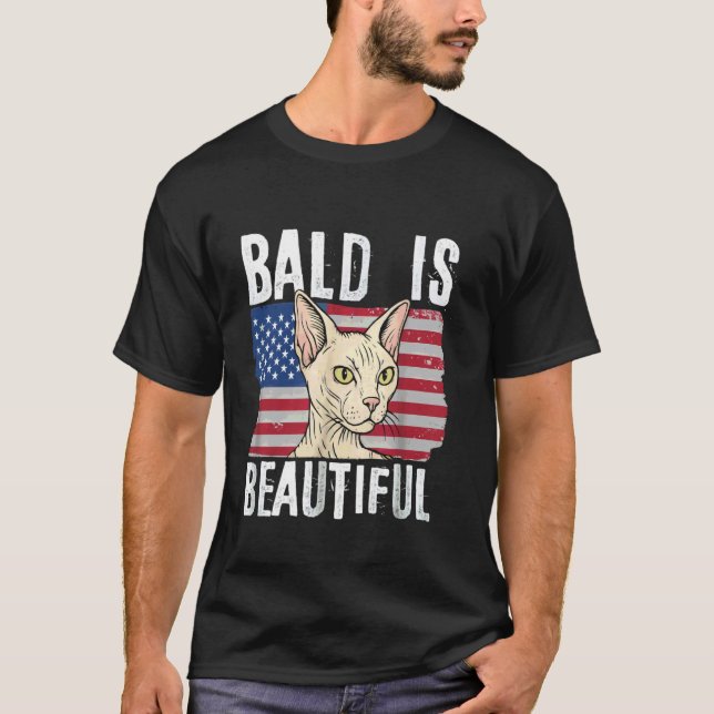 flintskallig är vackert 4 juli självständighetsdag t shirt (Framsida)