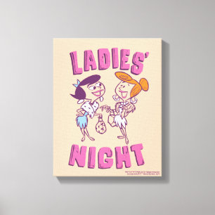 Flintstenarna  Betty & Wilma - Dam Night Canvastryck