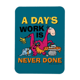 Flintstenarna Dino Städning House Magnet