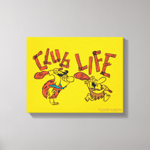 Flintstenarna  Fred & Barney - Klubb Life Canvastryck
