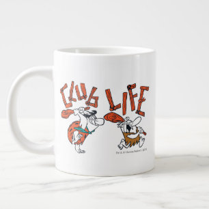 Flintstenarna Fred & Barney - Klubb Life Jumbo Mugg