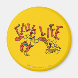 Flintstenarna Fred & Barney - Klubb Life Magnet
