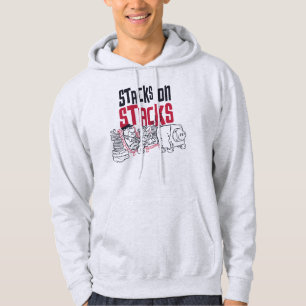 Flintstenarna Fred & Barney - Stacks på staplar Hoodie