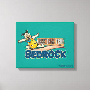 Flintstenarna  Fred - Hälsning från Bedrock Canvastryck