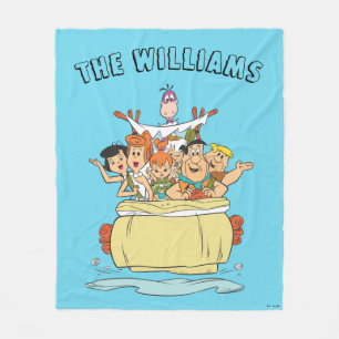 Flintstone Family Roadtrip Fleecefilt