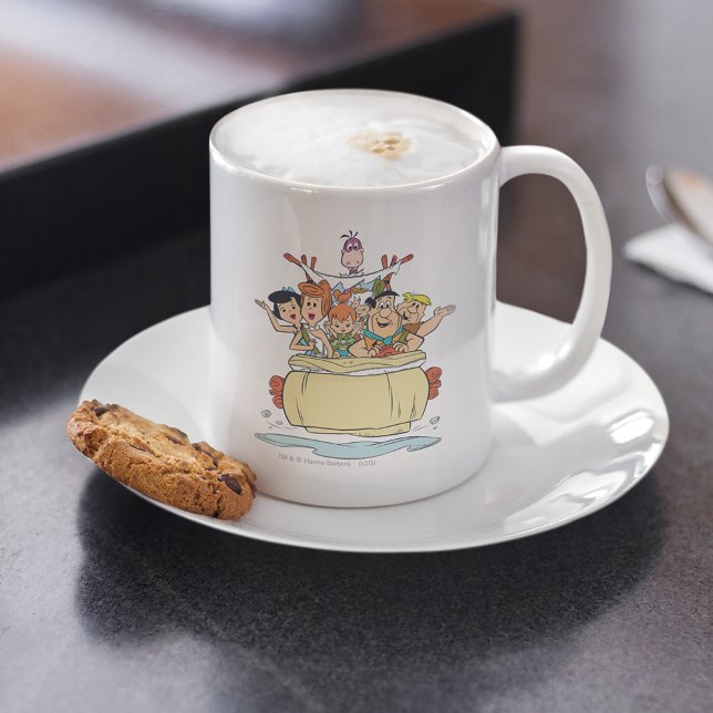 Flintstone Family Roadtrip Kaffemugg (Skapare uppladdad)
