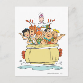 Flintstone Family Roadtrip Vykort