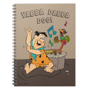 Flintstonedansen för Flintstones Fred Anteckningsbok