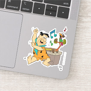 Flintstonedansen för Flintstones Fred Klistermärken