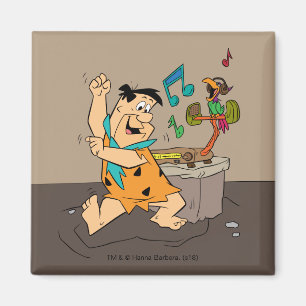 Flintstonedansen för Flintstones   Fred Magnet