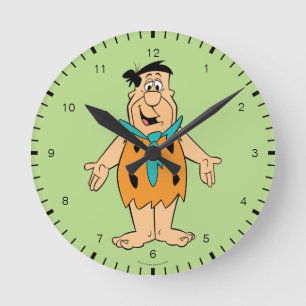 Flintstonen för Flintstones   Fred Rund Klocka