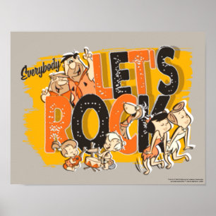 Flintstones Alla Låt oss Sten Poster