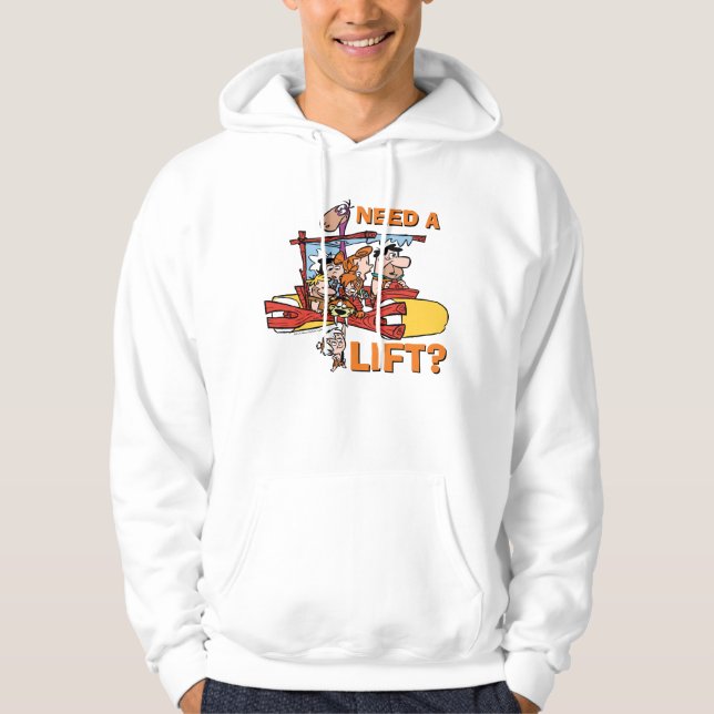 Flintstones | Behöver du en Hiss? Hoodie (Framsida)