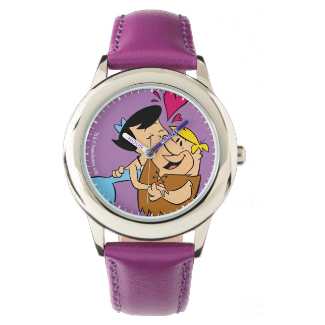 Flintstones | Betty Kissing Barney Armbandsur (Framsida)