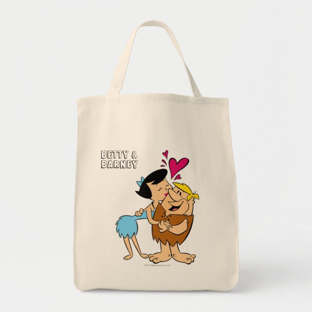 Flintstones | Betty Kissing Barney Tygkasse (Framsidan)