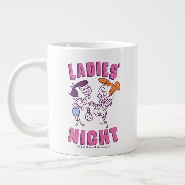 Flintstones | Betty & Wilma - Dam Night Jumbo Mugg (Vänster)