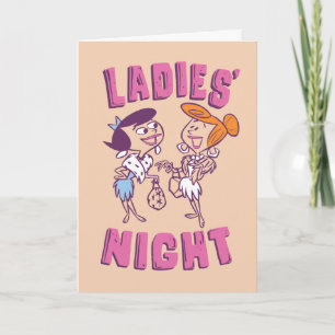 Flintstones Betty & Wilma - Dam Night Kort