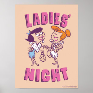 Flintstones   Betty & Wilma - Dam Night Poster