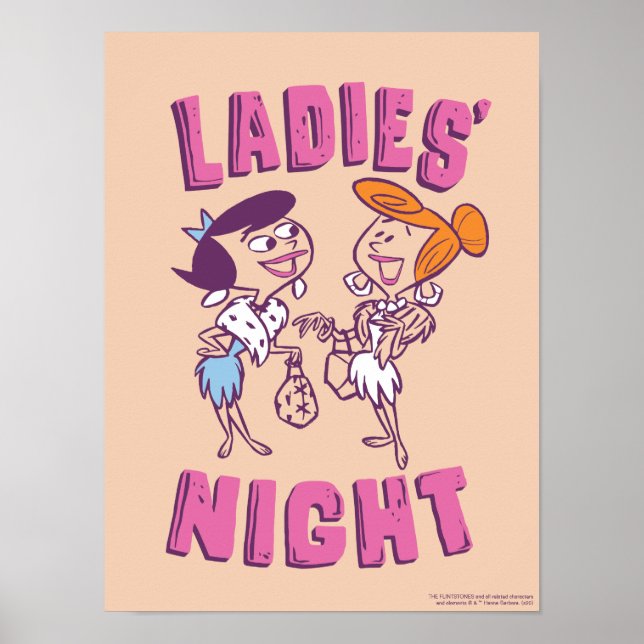 Flintstones | Betty & Wilma - Dam Night Poster (Framsidan)