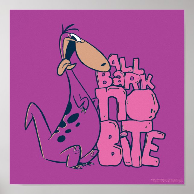 Flintstones | Dino - All Bark No Bita Poster (Framsidan)