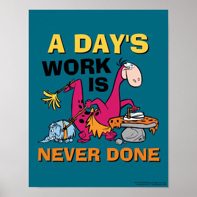 Flintstones | Dino Städning House Poster (Framsidan)