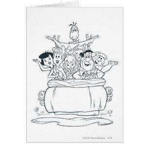 Flintstones Families1 Hälsningskort
