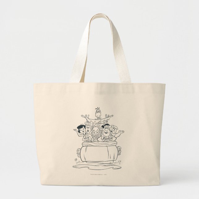 Flintstones familjer1 jumbo tygkasse (Framsidan)