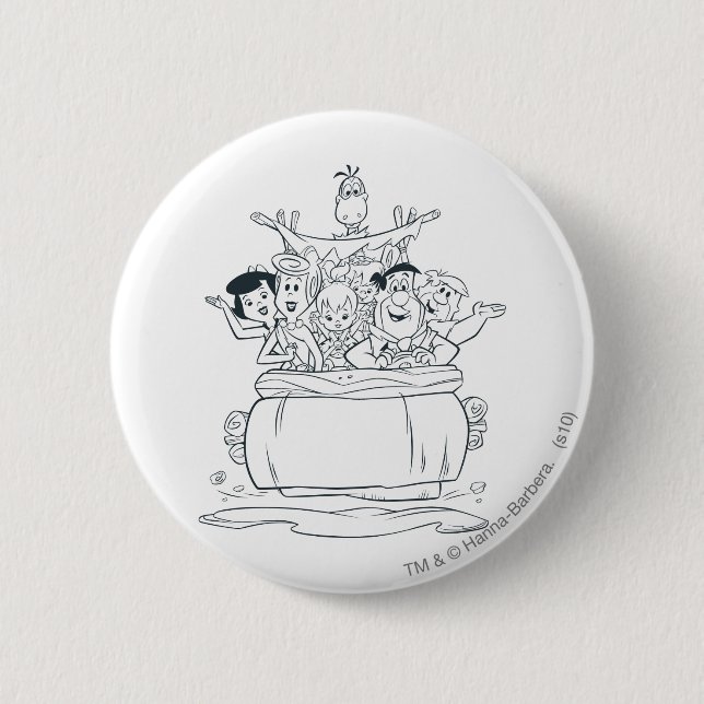 Flintstones familjer1 knapp (Framsida)