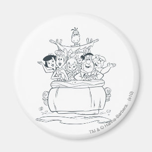 Flintstones familjer1 magnet