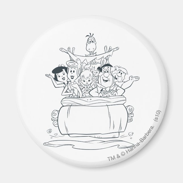 Flintstones familjer1 magnet (Framsidan)