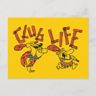 Flintstones Fred & Barney - Klubb Life Inbjudan Vykort