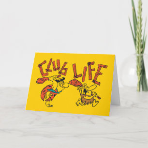 Flintstones Fred & Barney - Klubb Life Kort