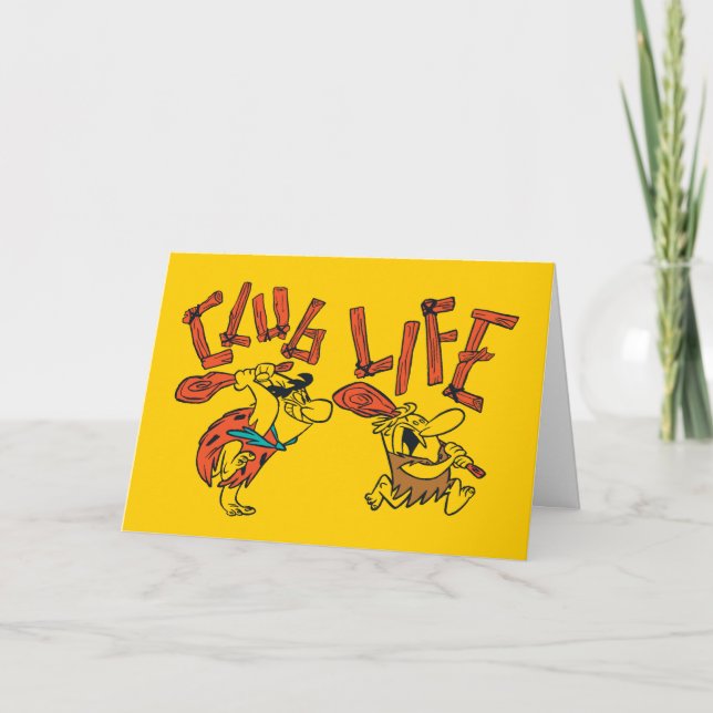 Flintstones | Fred & Barney - Klubb Life Kort (Framsida)