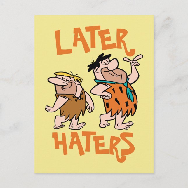 Flintstones | Fred & Barney - Senare Haters Inbjudan Vykort (Framsida)