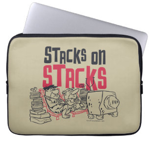 Flintstones Fred & Barney - Stacks on Stacks Laptop Fodral