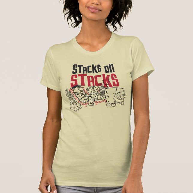 Flintstones | Fred & Barney - Stacks on Stacks T Shirt (Framsida)