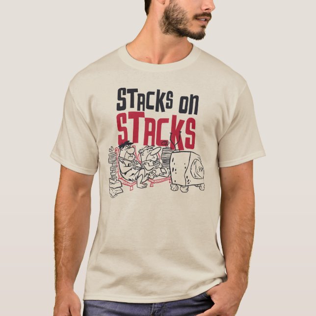 Flintstones | Fred & Barney - Stacks on Stacks T Shirt (Framsida)