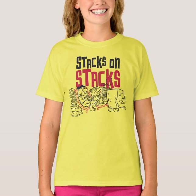 Flintstones | Fred & Barney - Stacks on Stacks T Shirt (Framsida)