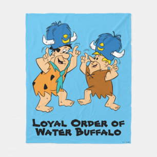 Flintstones   Fred & Barney Vatten Buffaloes Fleecefilt