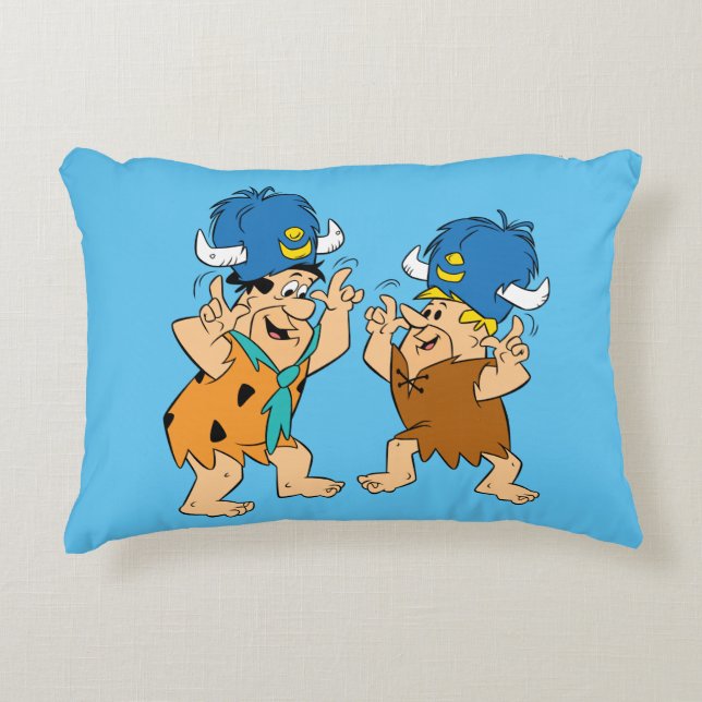 Flintstones | Fred & Barney Vatten Buffaloes Prydnadskudde (Framsidan)