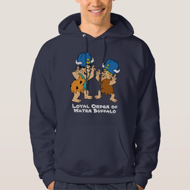 Flintstones | Fred & Barney Vatten Buffaloes Sweatshirt Med Luva (Framsida)