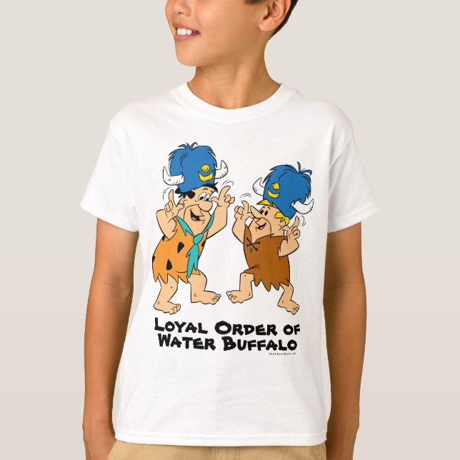 Flintstones | Fred & Barney Vatten Buffaloes Tee (Framsida)