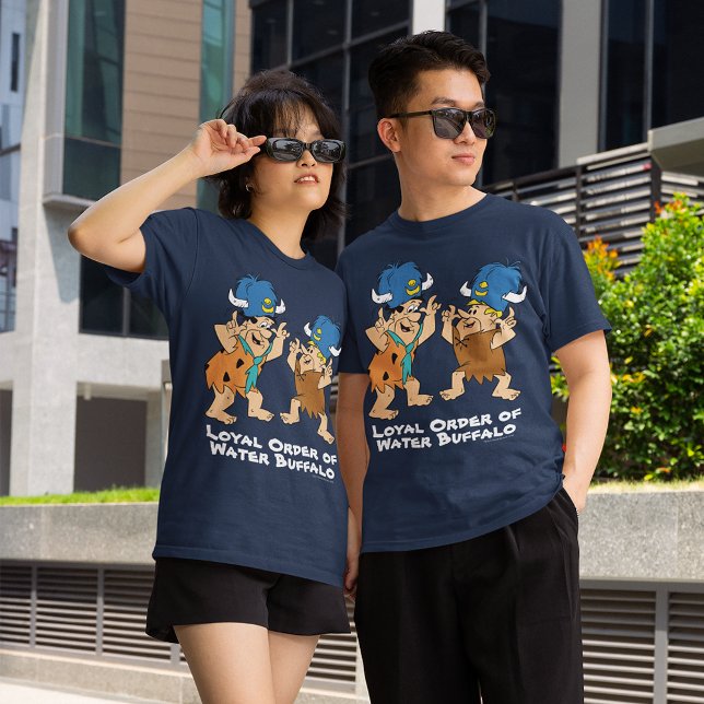 Flintstones | Fred & Barney Vatten Buffaloes Tröja (Two people wearing t-shirts)