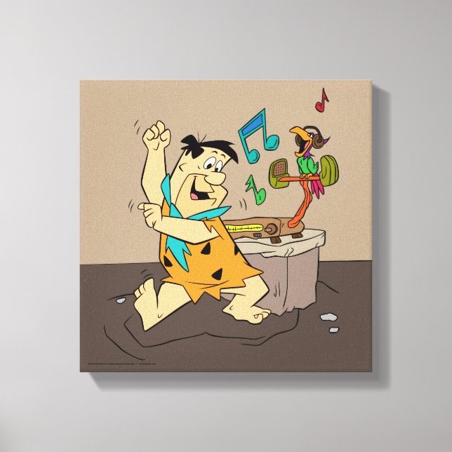 Flintstones | Fred Flintstone Dancing Canvastryck (Framsida)