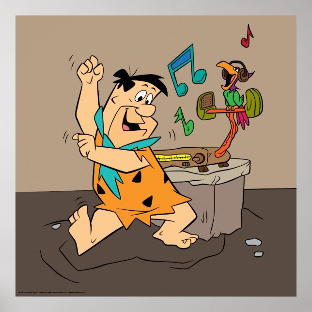 Flintstones | Fred Flintstone Dancing Poster (Framsidan)