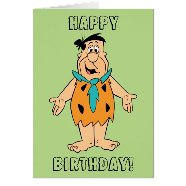 Flintstones | Fred Flintstone Hälsningskort (Framsidan)
