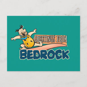 Flintstones   Fred - Hälsning från Bedrock Inbjudan Vykort
